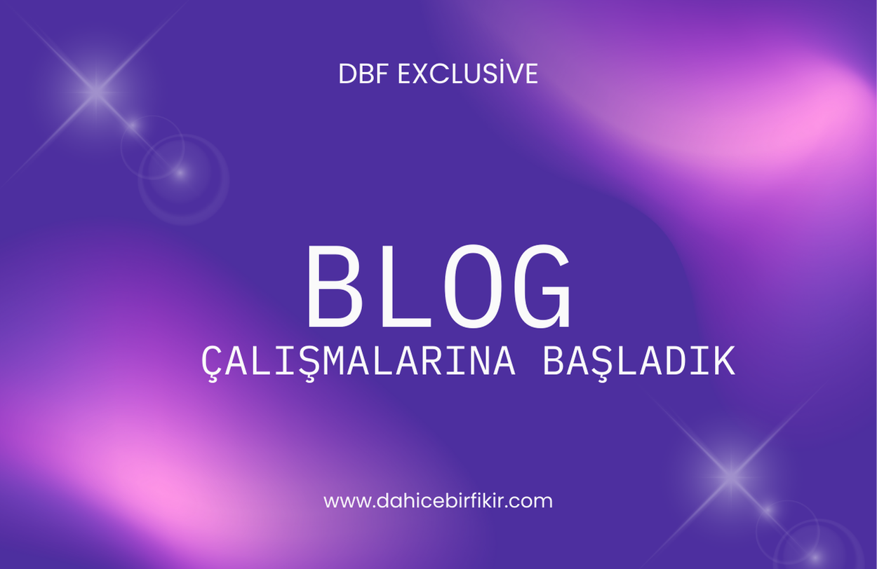 Blog Çalışmalarına Başladık